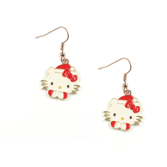 Wholesale 10pcs Cartoon Christmas Alloy Earrings (F) JDC-ES-FuYu003