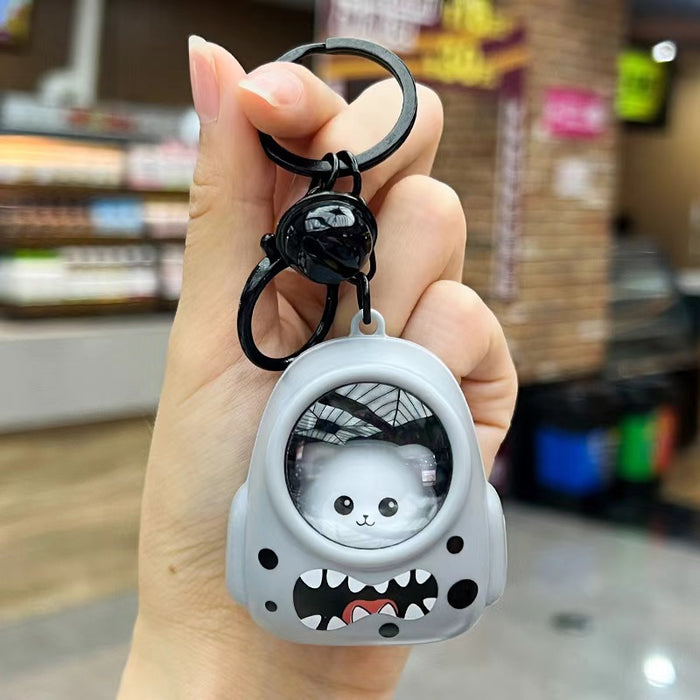 Wholesale Cartoon Luminous Backpack Kitten Bear Keychain Pendant Student Schoolbag Hanging Nightlight Children's Toy Engraving