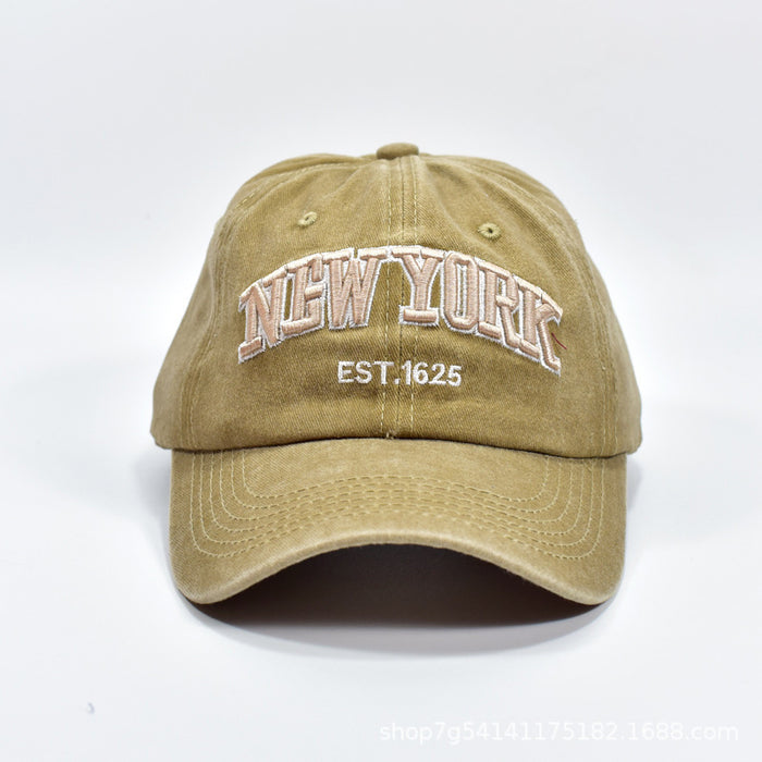 Wholesale Washed Cotton Hat Embroidered Outdoor Baseball Cap