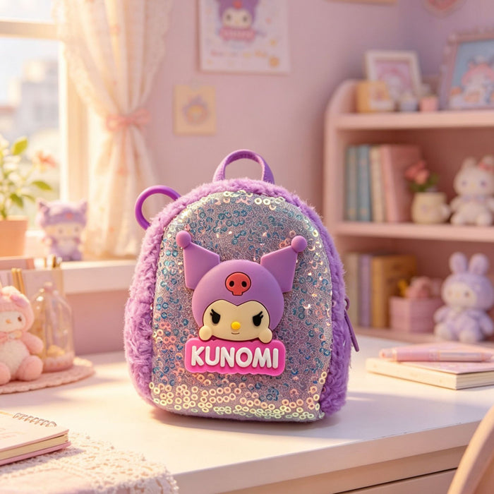Wholesale Cartoon Sequin Purse Keychain Earphone Case Kids Gift Bag Charm