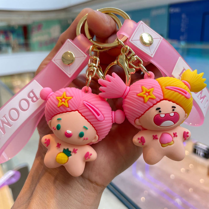 Wholesale Keychain Cute Doll Backpack Pendant Car Keychain Pendant