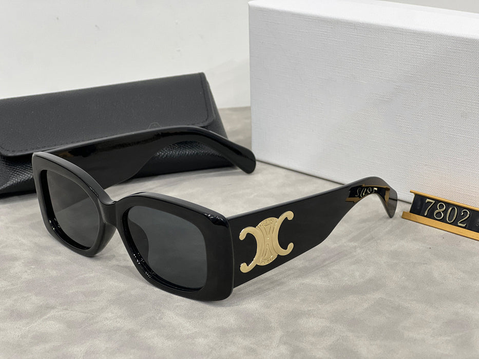 Wholesale  Square Wide-leg Sunglasses Women's  Retro Sunglasses Sunscreen Personalized All-match Glasses