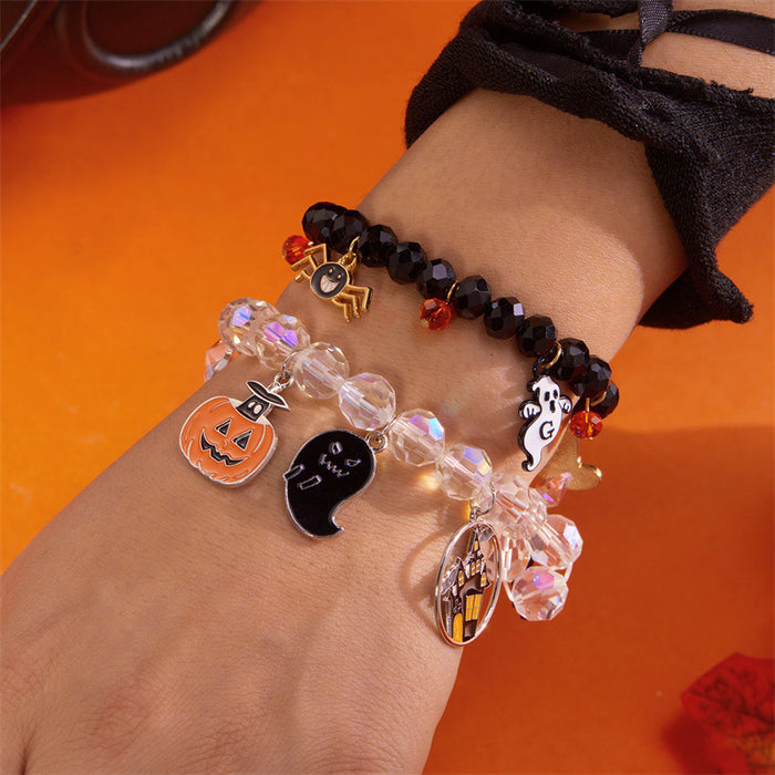 Wholesale  Acrylic Bracelet Set  Bracelet Cartoon Ghost Pumpkin Bracelet Horror Dress up Accessories