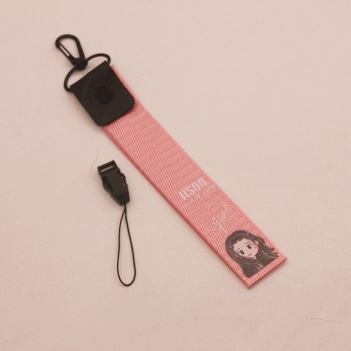 Wholesale Printed Name Slips Nylon Keychain JDC-KC-HanTian027