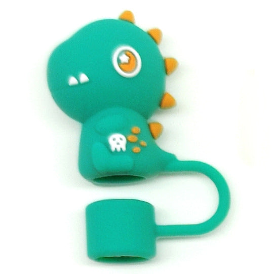 Wholesale 10pcs Food Grade Silicone  Cup Straw Cover Christmas Straw Cover Leak-proof Straw Cap