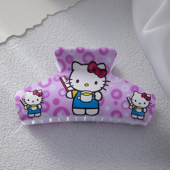 Wholesale acrylic cartoon cute printing  Hair Clips