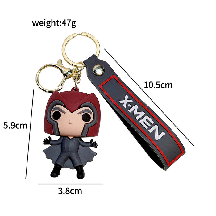 Wholesale Hero Cartoon Bag Pendant Car Keychain