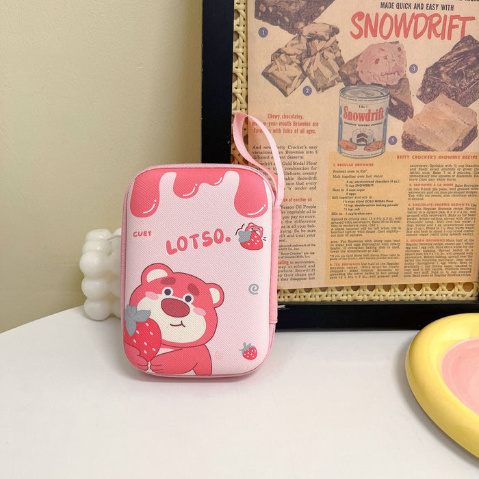 Wholesale  Cartoon  Headset Storage Bag Large Coin Purse Charger Data Cable Hard Disk Mobile Power Storage Box