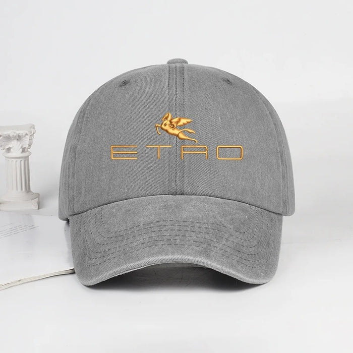 Wholesale Pegasus Letter Print Washed Baseball Cap Everyday Casual Adjustable Sun Hat