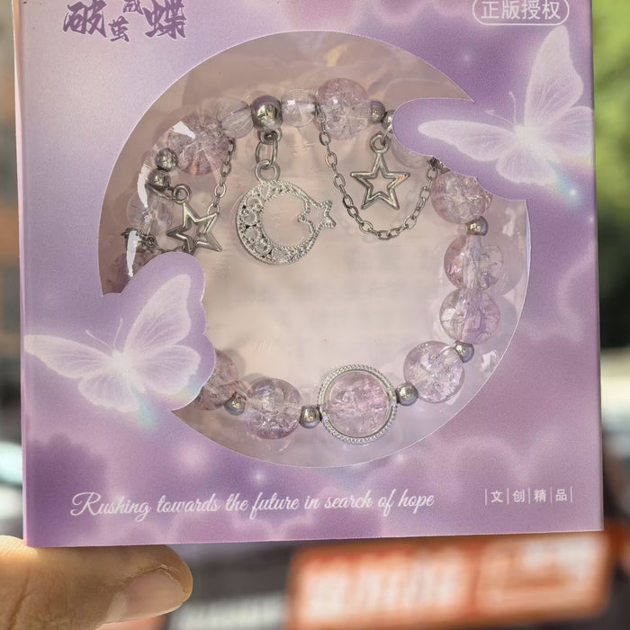 Wholesale Gradient floral glass beads, high-end crystal glass bracelet DIY original personalized bracelet