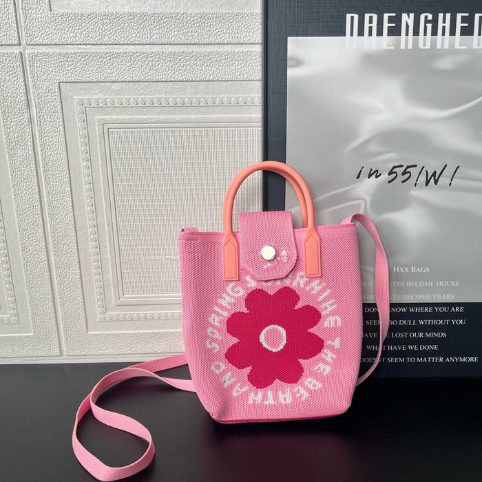 Wholesale Mobile Phone Bag Versatile,  Cute Cartoon Knitted Handbag,  Coin Purse,  Urban Minimalist Style