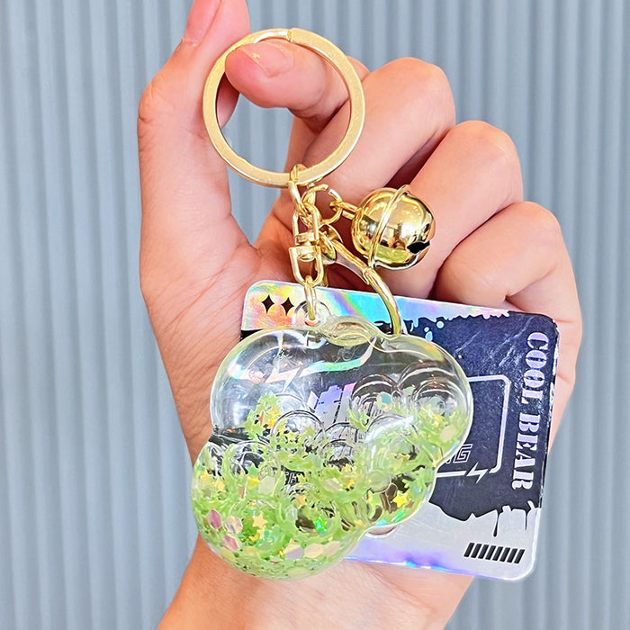 Wholesale Acrylic Cloud Quicksand Bottle Keychain JDC-KC-ChaoHe005