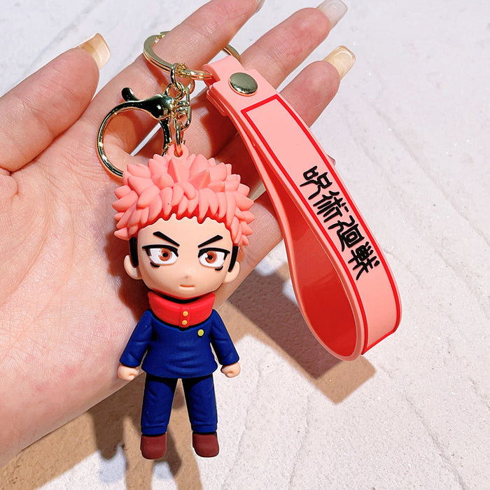 Wholesale  Anime Doll Peripheral Silicone Keychain Pendant