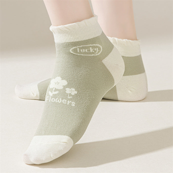 Wholesale Socks, short tube flower socks, mid tube socks
