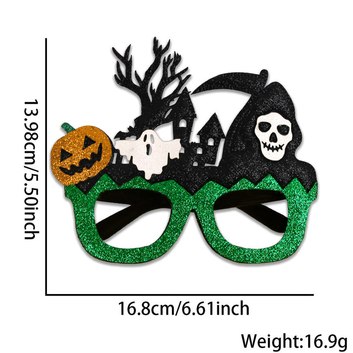 Wholesale  Pumpkin Glasses Decoration Photo Props Children' s Ghost Festival Party Dress-up Horror Bat Skull Glasses
