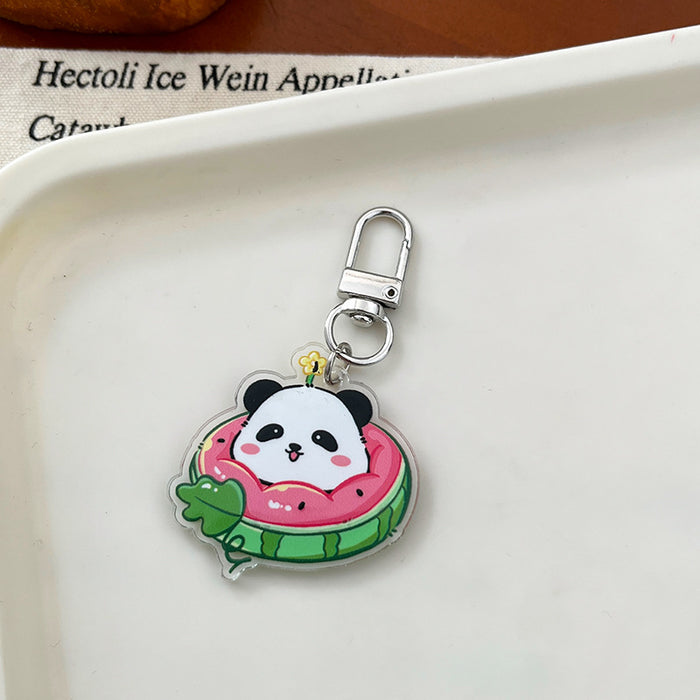 Wholesale  keychain cartoon cute pendant schoolbag bag acrylic pendant