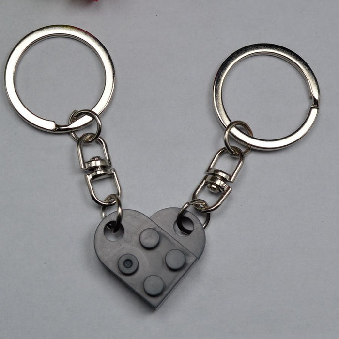 Wholesale Love Building Blocks Plastic Keychain JDC-KC-Maih001