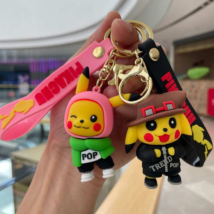 Wholesale Cartoon doll keychain, couple backpack pendant, cute doll, car keychain