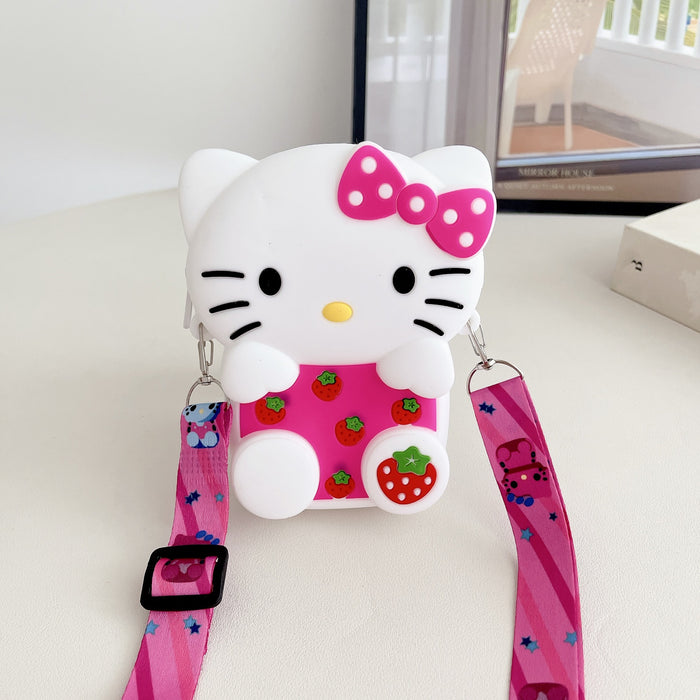Wholesale Children' s Crossbody Bag Silicone Coin Purse Mini Wallet