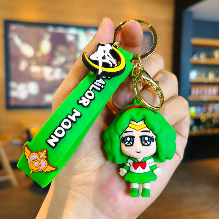 Wholesale Cartoon Silicone Doll Keychain JDC-KC-Tingm295