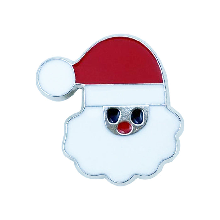 Wholesale Christmas Cartoon Brooch Set Santa Reindeer Tree Bell Zinc Alloy Pins Chic Holiday Party Accessor MOQ≥2y
