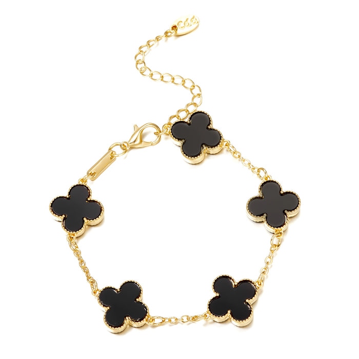 Wholesale Clover bracelet for  Five-Flower fritillary clover all-match bracelet