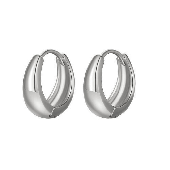 Wholesale Stainless steel geometric simple C-shaped earrings titanium steel design earrings earrings wholesale
