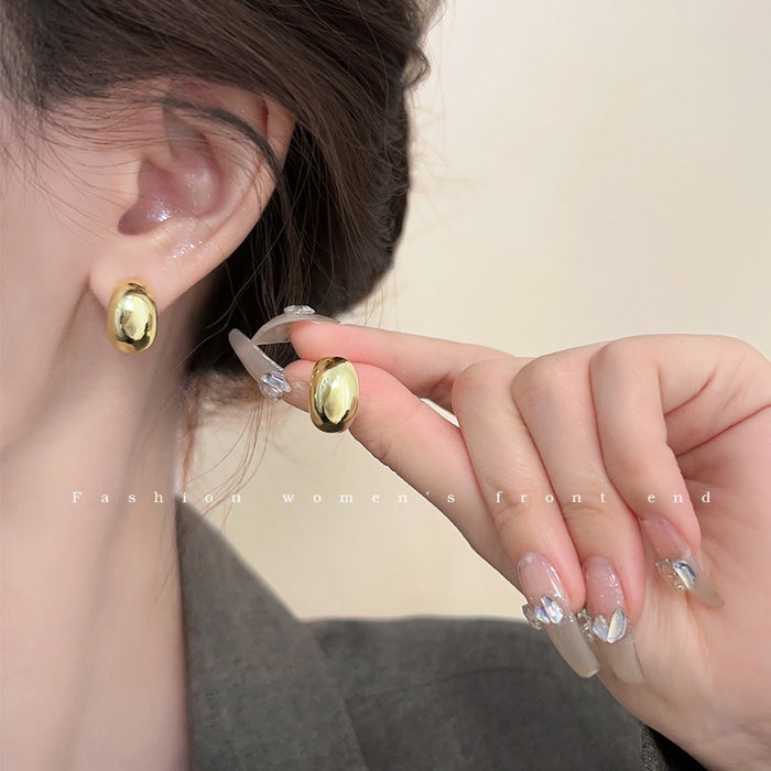 Wholesale Metal earrings with niche design and temperament, earrings and accessories for women