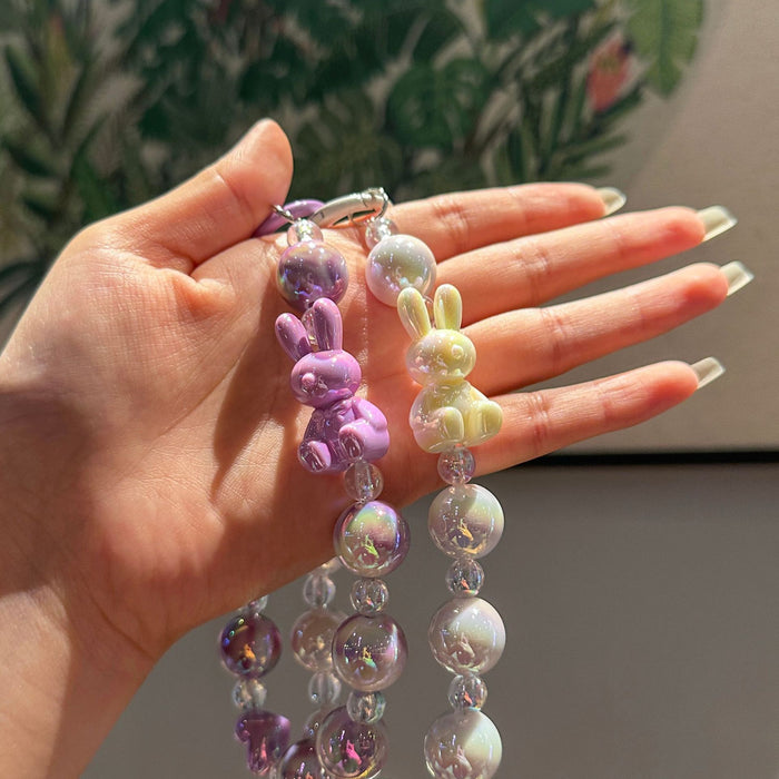 Wholesale Car keychain color plated colorful cartoon acrylic keychain