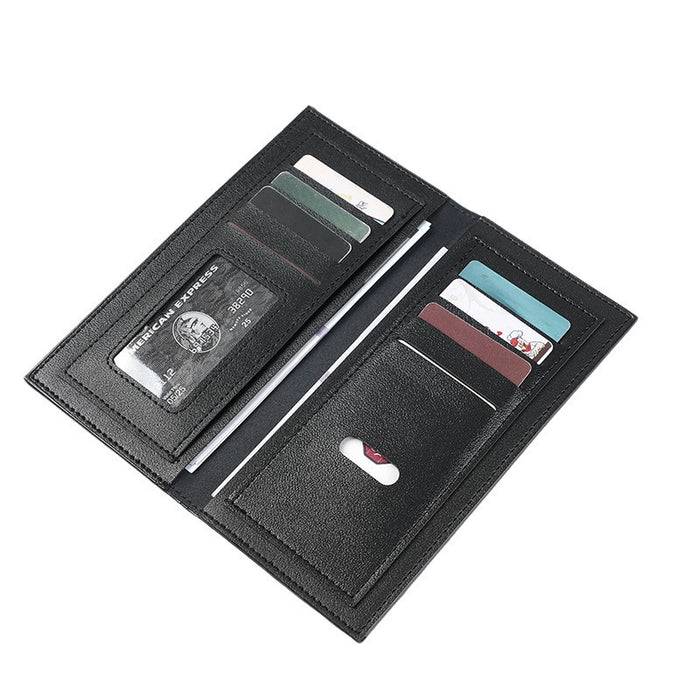 Wholesale PU Leather Men' s Wallet Urban Simplicity Retro Design Multi-Card Coin Holder Fashion Accessory MOQ≥3