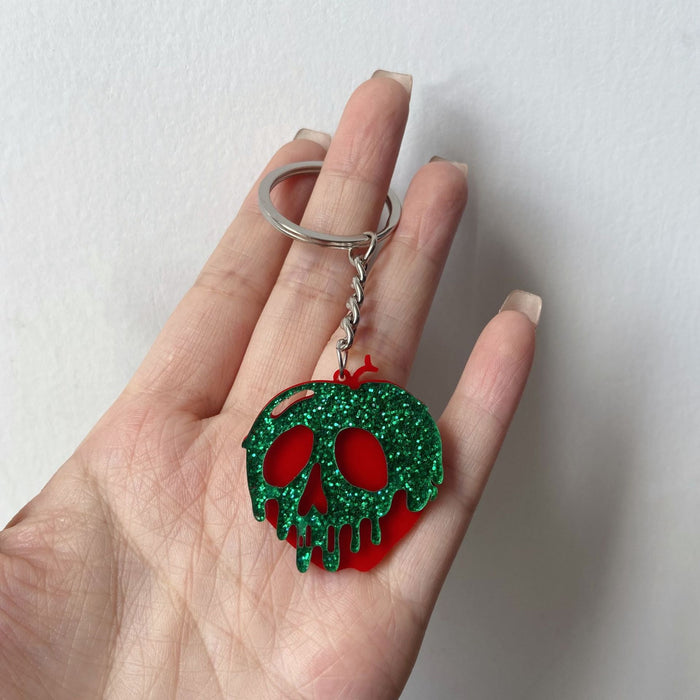 Wholesale  Acrylic Car Keychain Pumpkin  Web Poison Funny Party Favor Gift