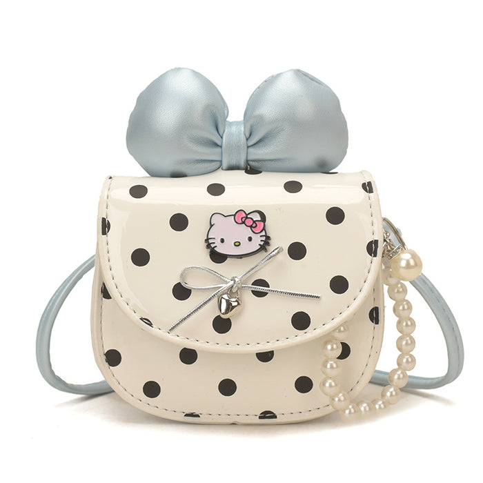 Wholesale Trendy Polka Dot Butterfly Bow Kids Crossbody Bag