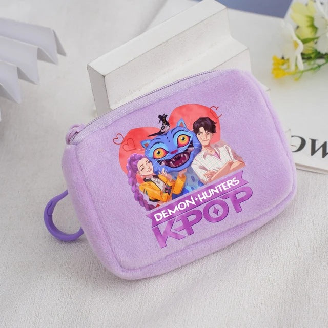 Wholesale KPop Devil Hunter Animal Coin Purse Cute Nylon Portable Wallet Casual Everyday Gift