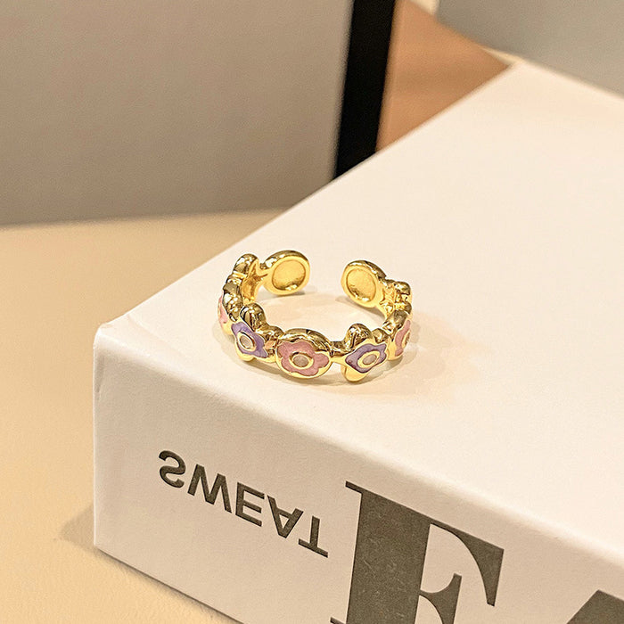 Wholesale Ring, light luxury, high-end, niche design, unique flower butterfly