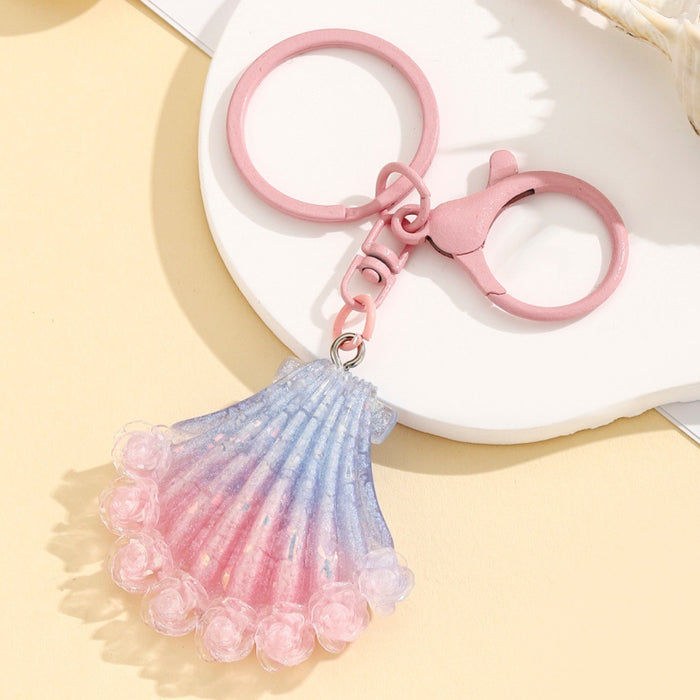 Wholesale Glow-in-the-Dark Firefly Seashell Keychain
