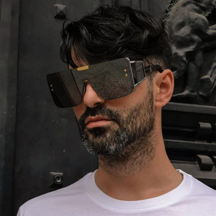 Wholesale Steampunk Large Frame Sunglasses Women's