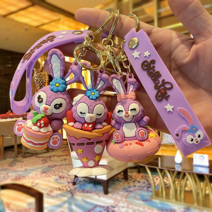 Wholesale Silicone Cartoon Doll Keychain JDC-KC-MingT213