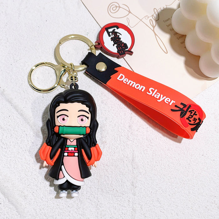 Wholesale Cartoon Doll PVC Keychain JDC-KC-Qiwei006