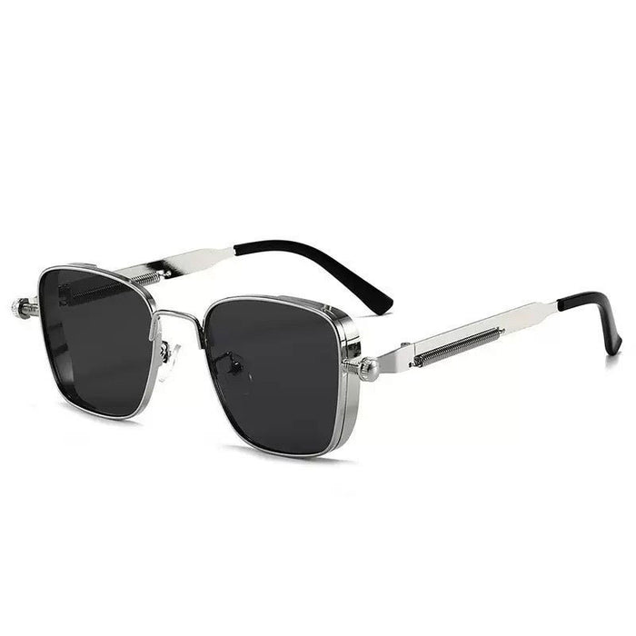 Wholesale New Retro Box Steampunk Metal Sunglasses Universal Personalized Sunglasses
