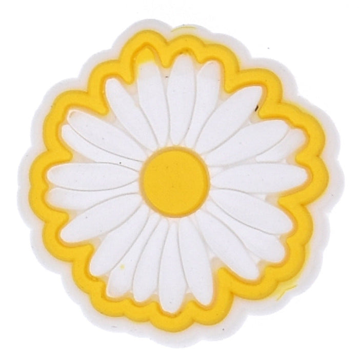 Wholesale 100PCS PVC Cartoon Sunflower Bee DIY Shoe Buckle JDC-SC-RYY012