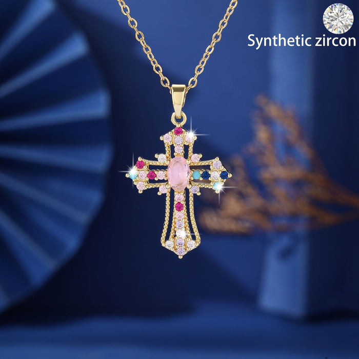 Wholesale Cross Series Copper Pendant Necklace