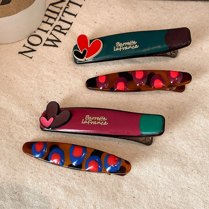 Wholesale Love  Hairpin Duckbill Clip Side Women's Front Broken Hair Bangs Clip