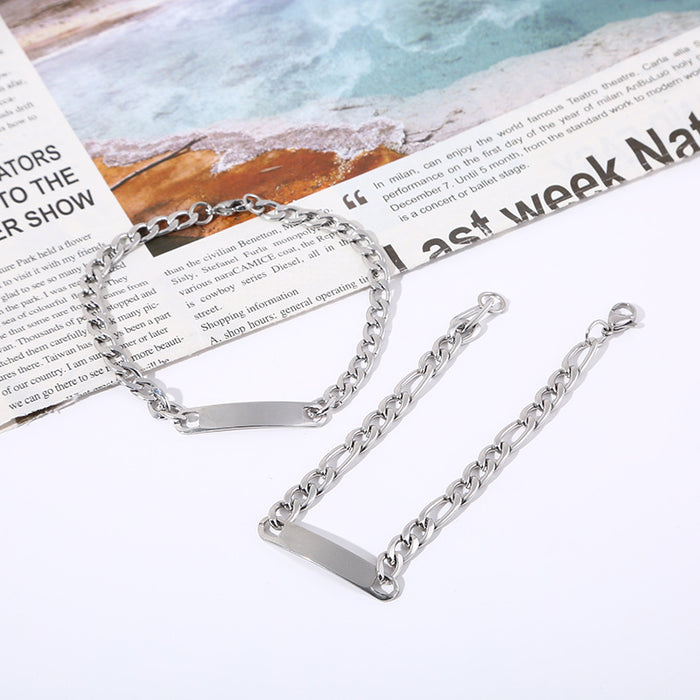 Wholesale Smooth Long Stainless Steel Bracelet JDC-BT-LiR007