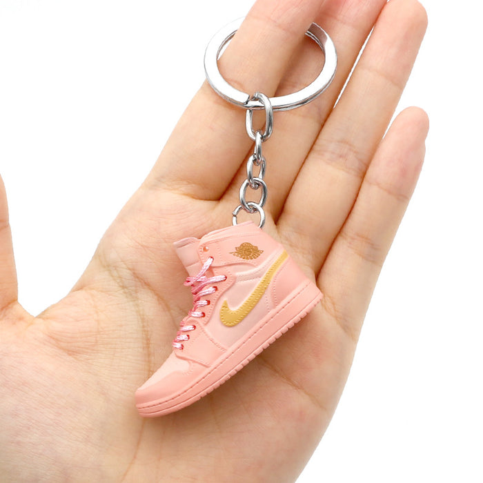 Wholesale PVC Mini Basketball Shoe Keychain JDC-KC-QLPing008