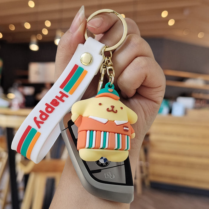 Wholesale Cartoon Doll Silicone Keychain (S) JDC-KC-ZhuoRan006