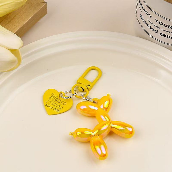 Wholesale Heart Balloon Dog Keychain Dark Cool Bag Pendant