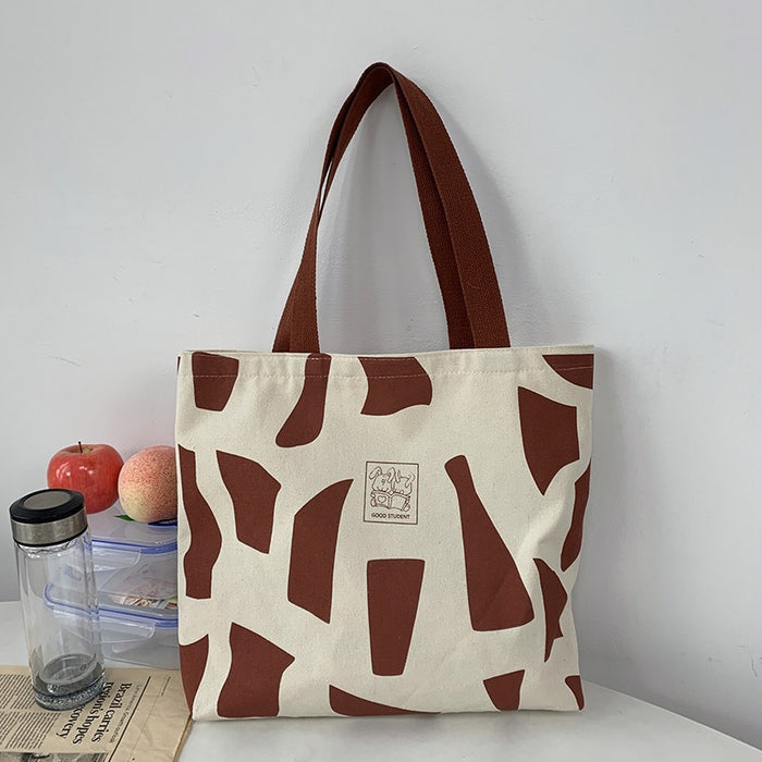 Wholesale Canvas bag, shoulder book, zipper, artistic design, portable canvas bag