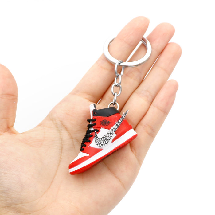 Wholesale PVC Basketball Shoe Model Keychain JDC-KC-QLPing015