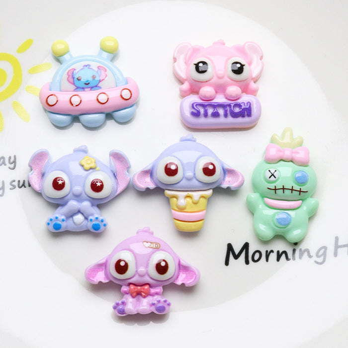 Wholesale 10pcs Cartoon Resin Diy Decorative Patch Accessories JDC-FK-YaoL018