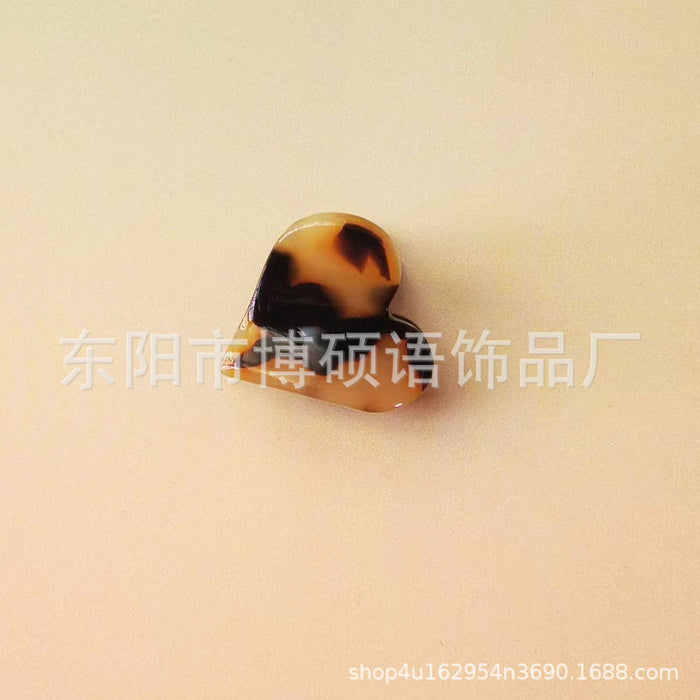 Wholesale Amazon hair clip high-end exquisite side clip back of the head mini bear leopard print hair clip